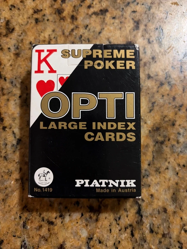 Baraja de Póker Opti Suprem. Nueva