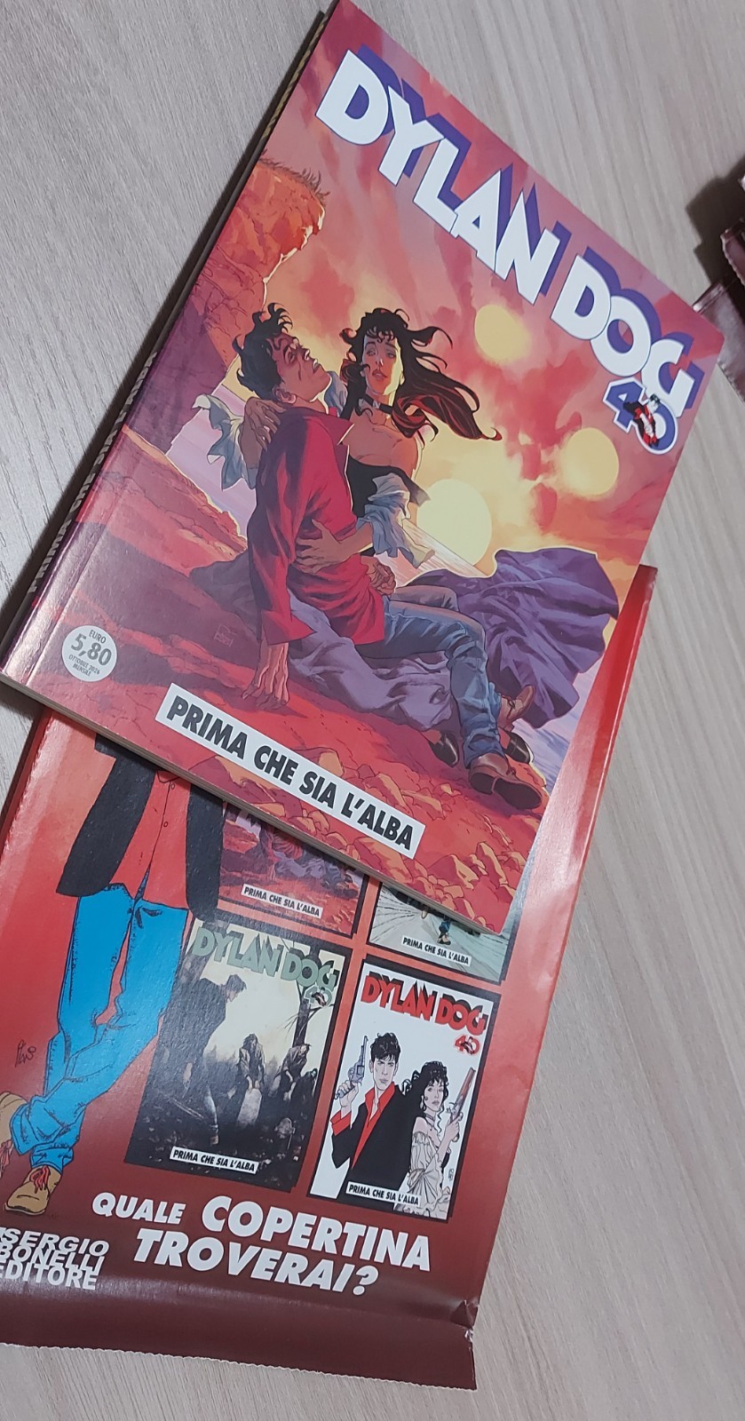 Dylan Dog 481 Prima che sia l'alba Cover Regular Cestato 10x Con Buste Aperte