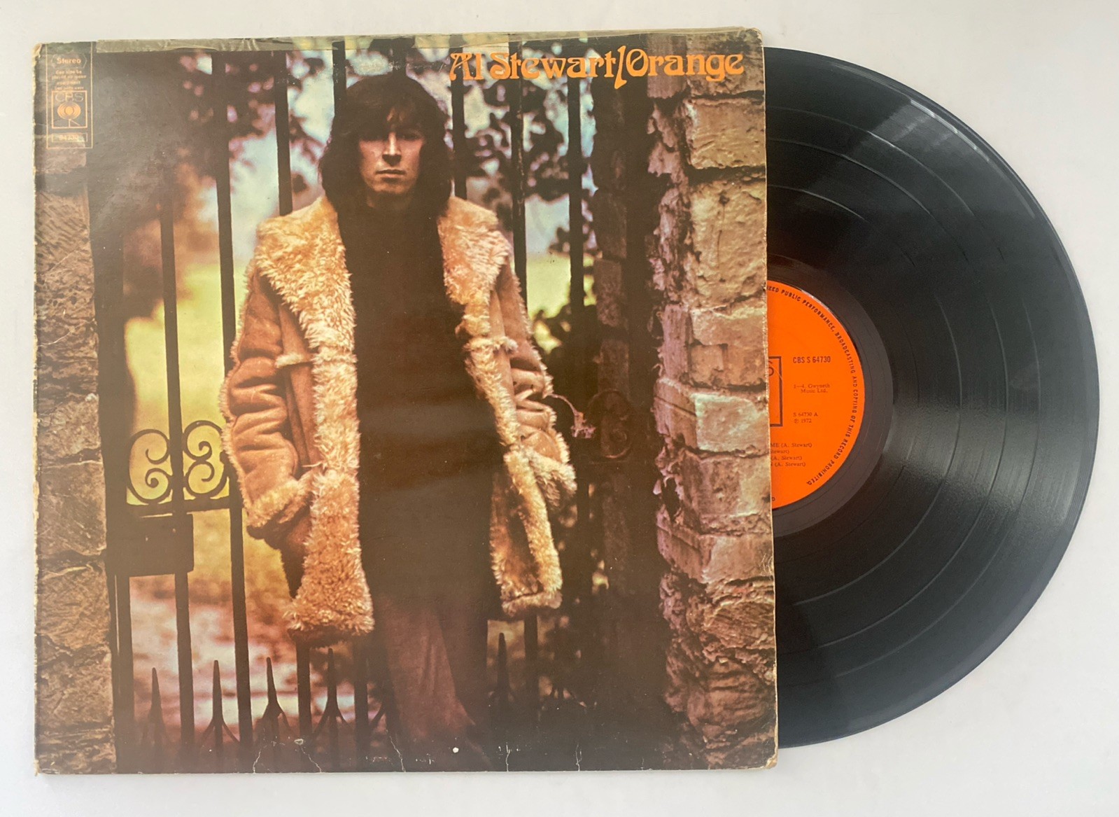 Al Stewart - Orange Vinyl LP Record 64730 A1 / B1 CBS 1972 Vg / G+