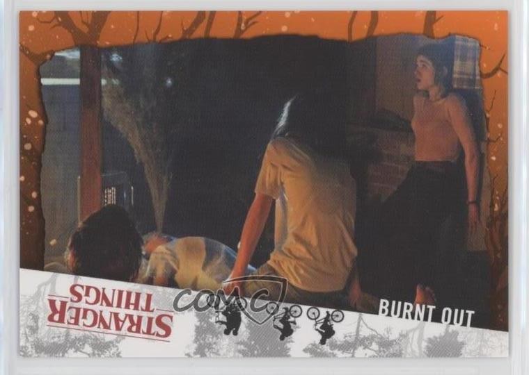 2019 Stranger Things Benvenuti al Sottosopra Arancione 21/99 Bruciato #77 0f4i