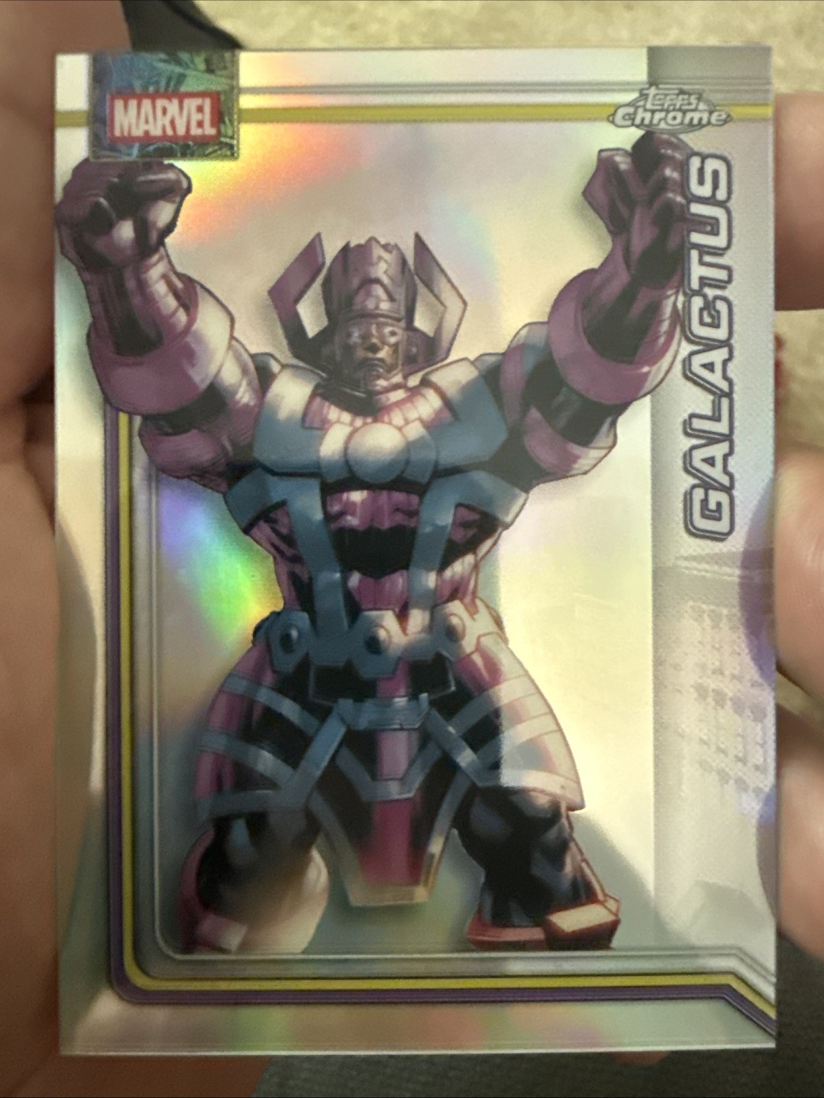 2026 Topps Chrome Marvel Comics rifrattore #38 Galactus