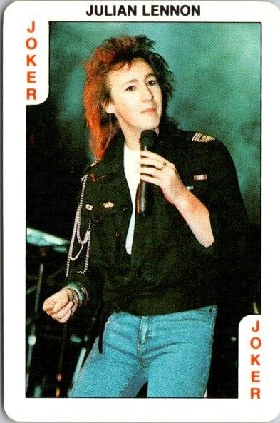 1986 Dandy  Rock'n Bubble Bubble Gum Julian Lennon Card