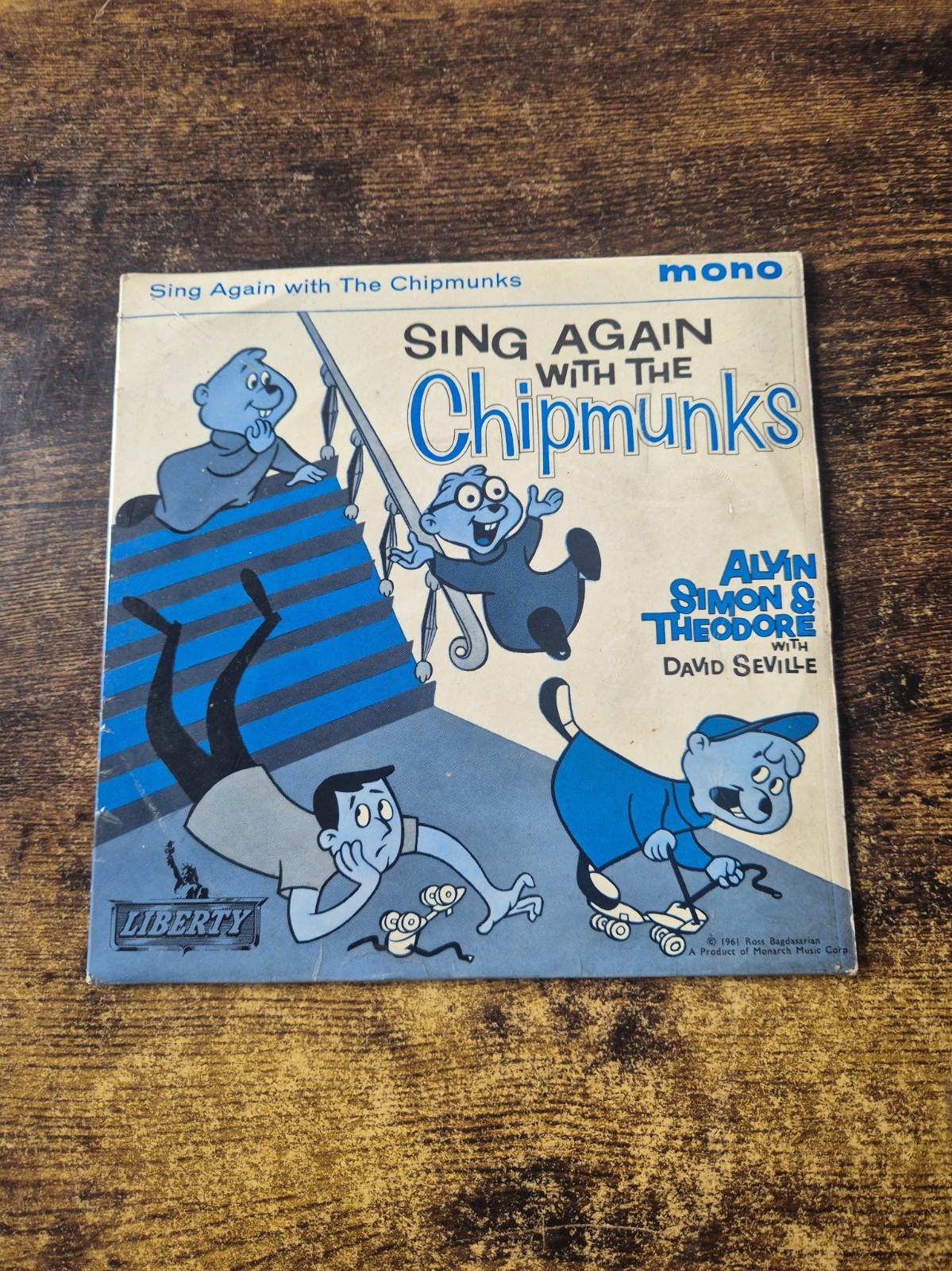 Sing Again With The Chipmunks - David Seville - 7" 45rpm - EP - UK - 1961 -