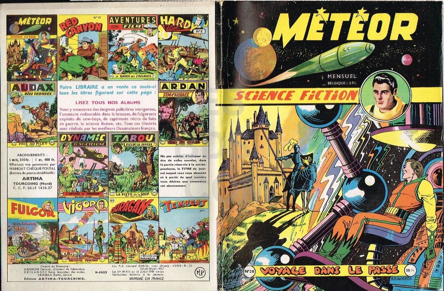 METEOR NUMERO 28  ARTIMA 1955