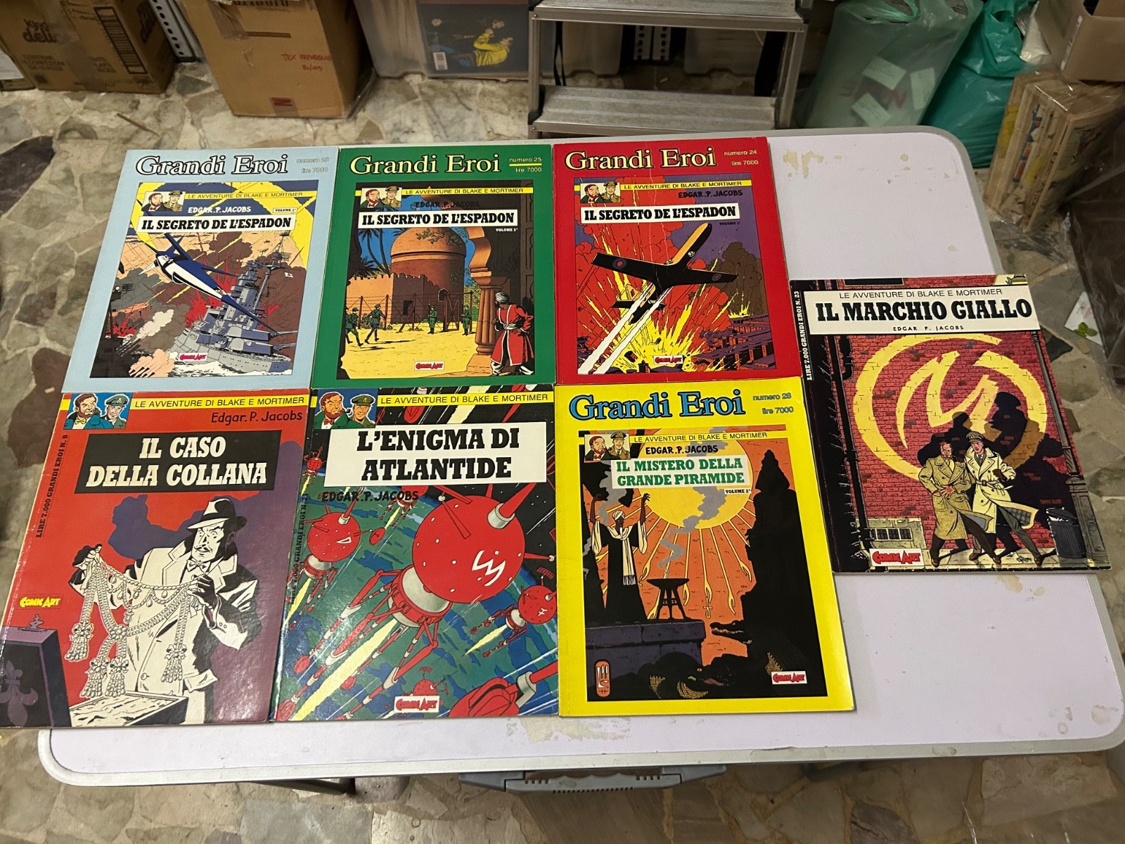 grandi eroi comic art blake e mortimer 7 albi ottimi a colori