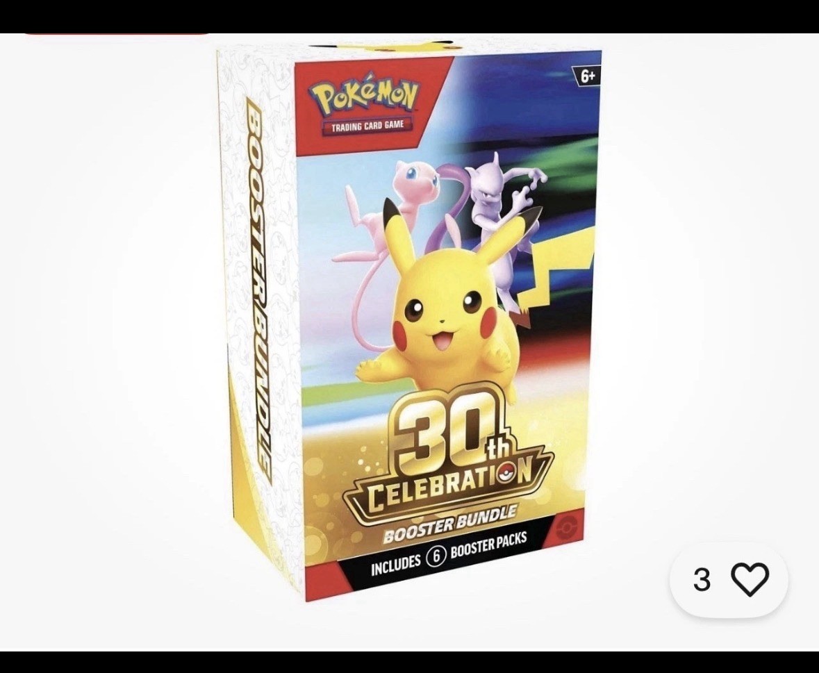 PRE SALE Pokemon 30th Anniversary Booster Bundle X3 Pokemon 30th Anniversary!