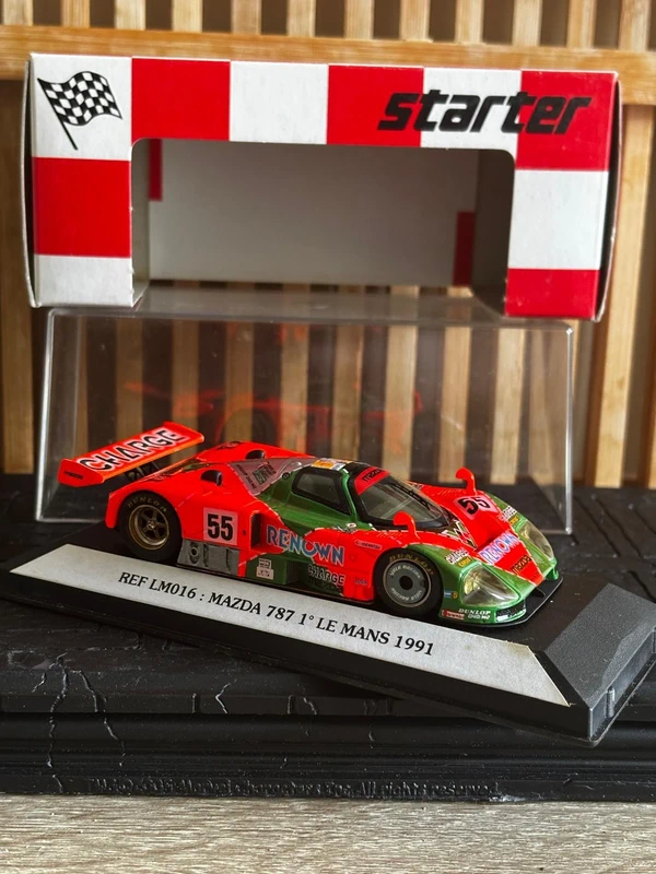 Starter Mazda 787 n°55 vainqueur Le Mans 1991 1/43