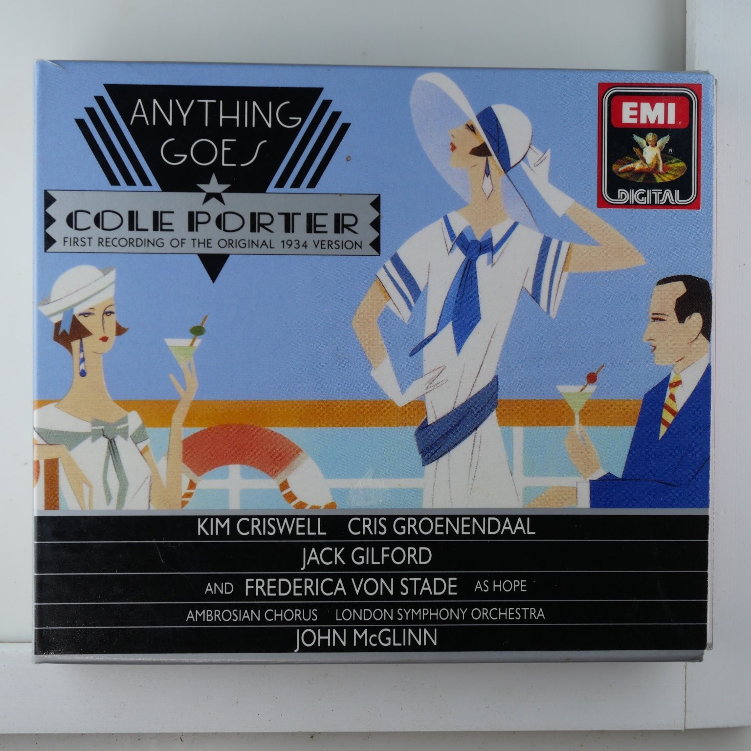 Cole Porter – Anything Goes CD 1989 1934 Version EMI Digital Broadway Musical