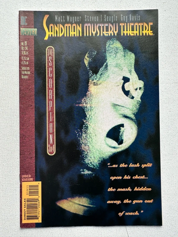 Sandman Mystery Theatre 19 Photo Cover by Gavin Wilson & Richard Brunning (1993 DC/Vertigo)