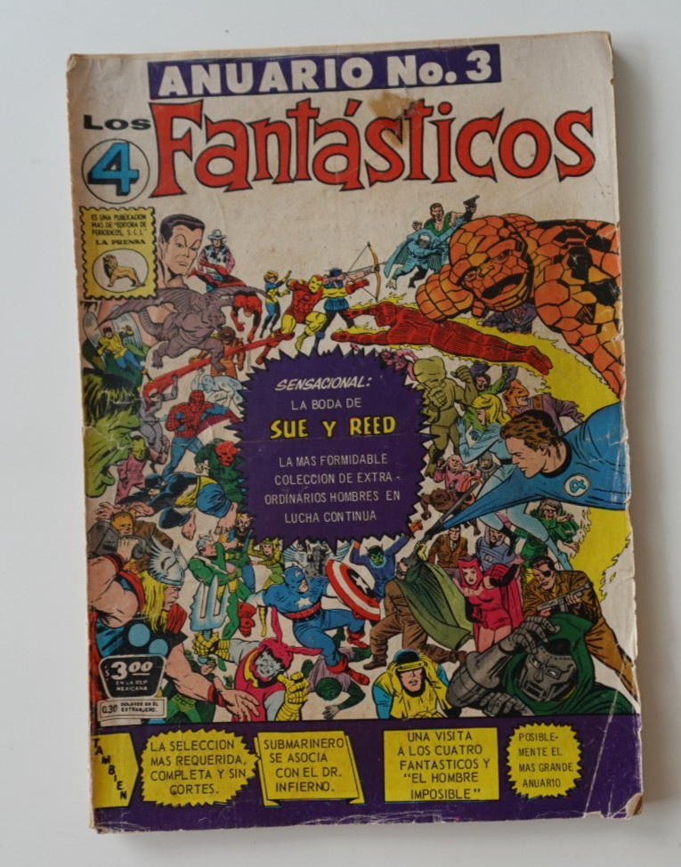 Cómic E. LA PRENSA/MESSICO 4 FANTASTICI " 1967 ANNUALE #3