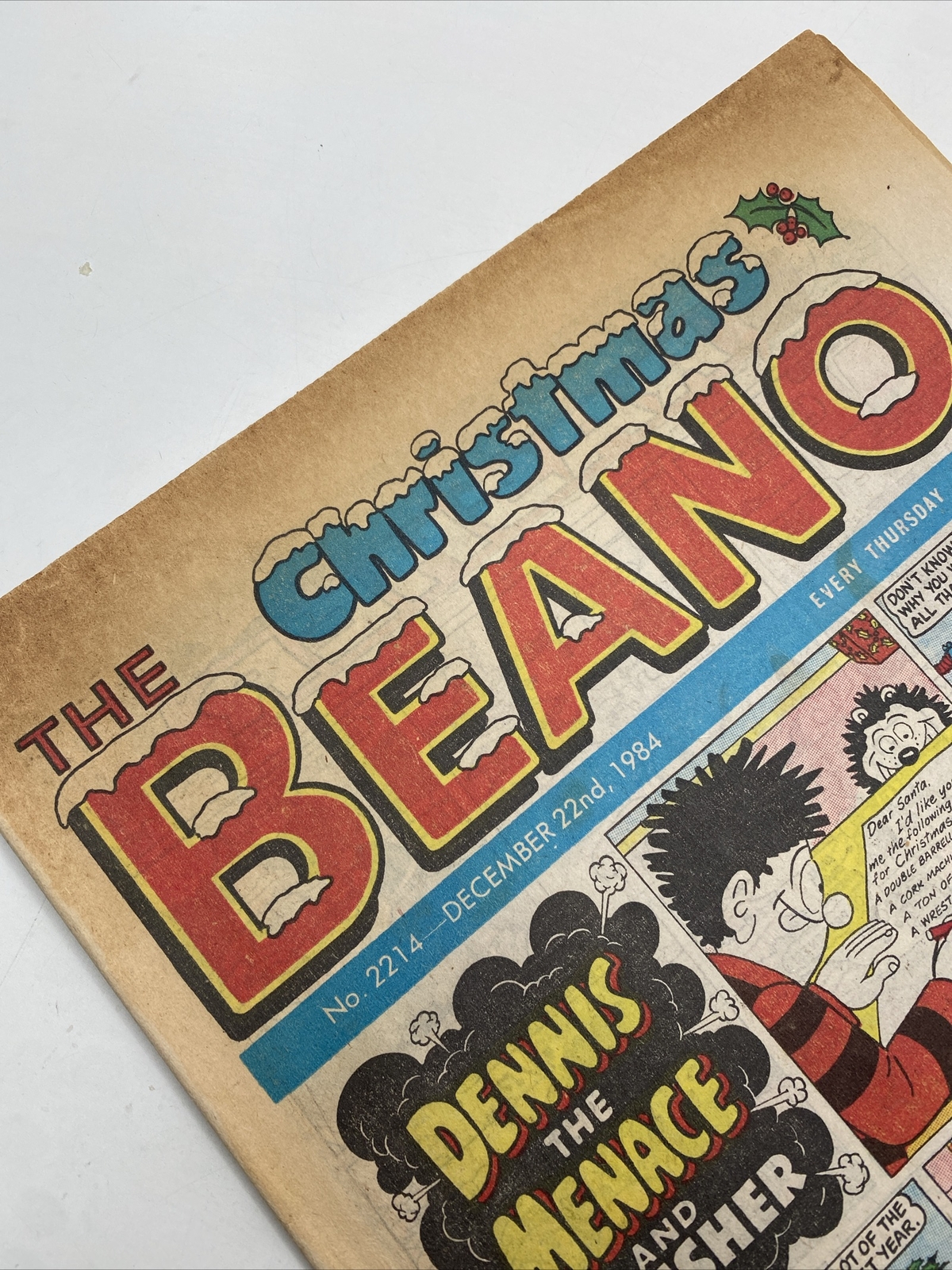 BEANO - THE CHRISTMAS ISSUE 1984 - No. 2214 - (Vintage Comics - Nostalgic Gifts)