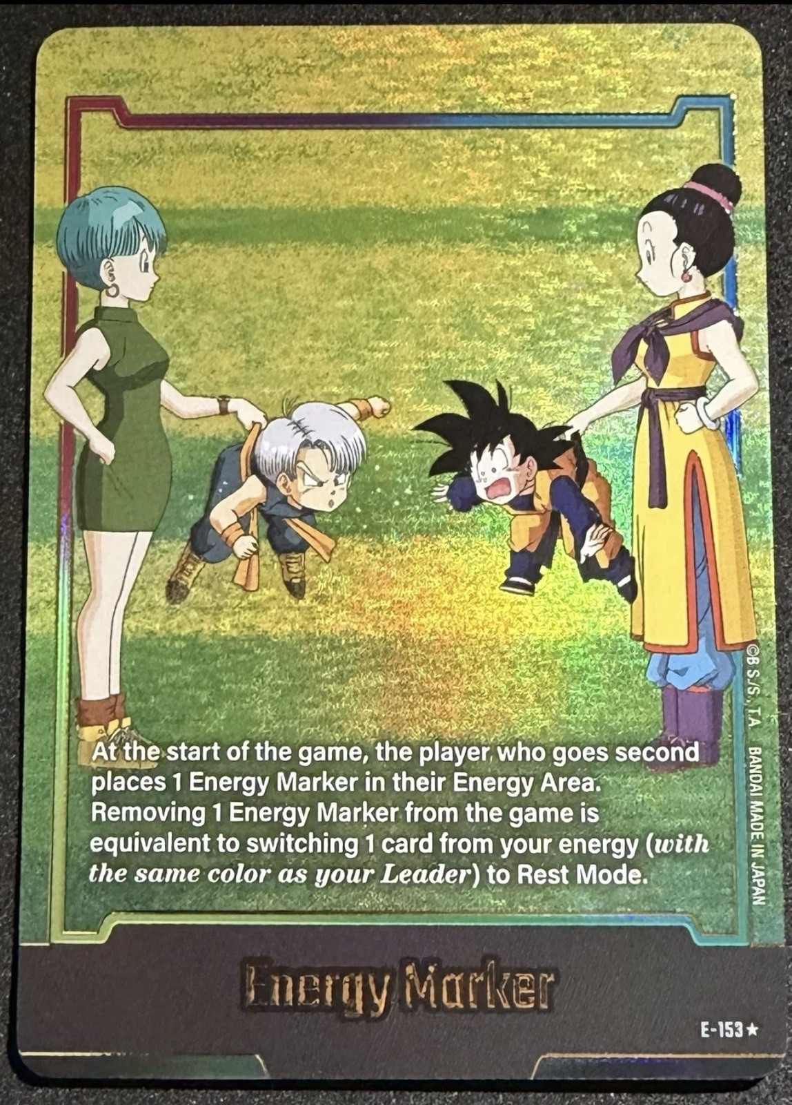 Dragon Ball ST01 Fusion World Energy Marker E-153 ORO PARALLELO ST01