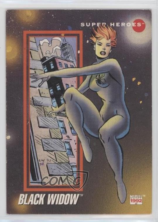1992 Impel Marvel Universe Serie III Supereroi Vedova Nera #12 0nl0