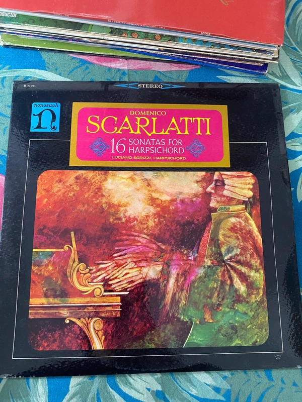 Scarlatti – 16 Sonatas for Harpsichord – Luciano Sgrizzi – Nonesuch LP