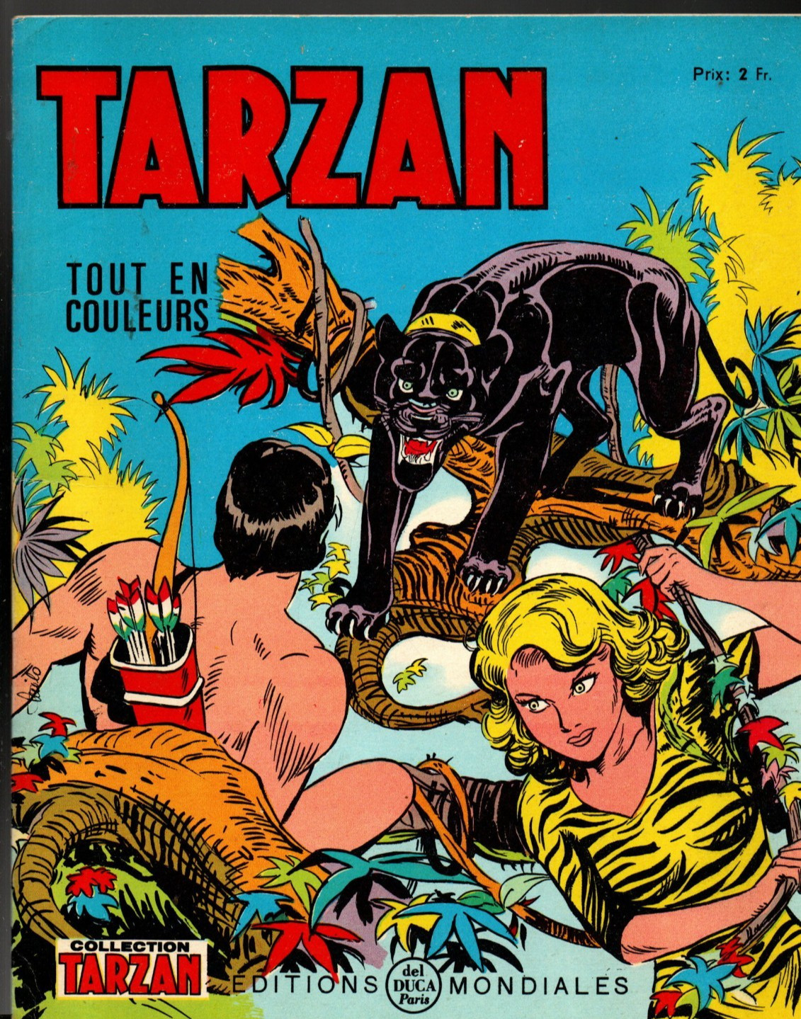 TARZAN Tout en couleurs n°19. Editions Mondiales  1966. Etat neuf