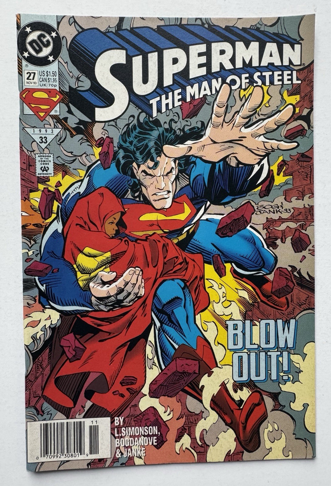Superman Man of Steel #27 Steel Superman Returns Blow Out Newsstand VF/NM 9.0