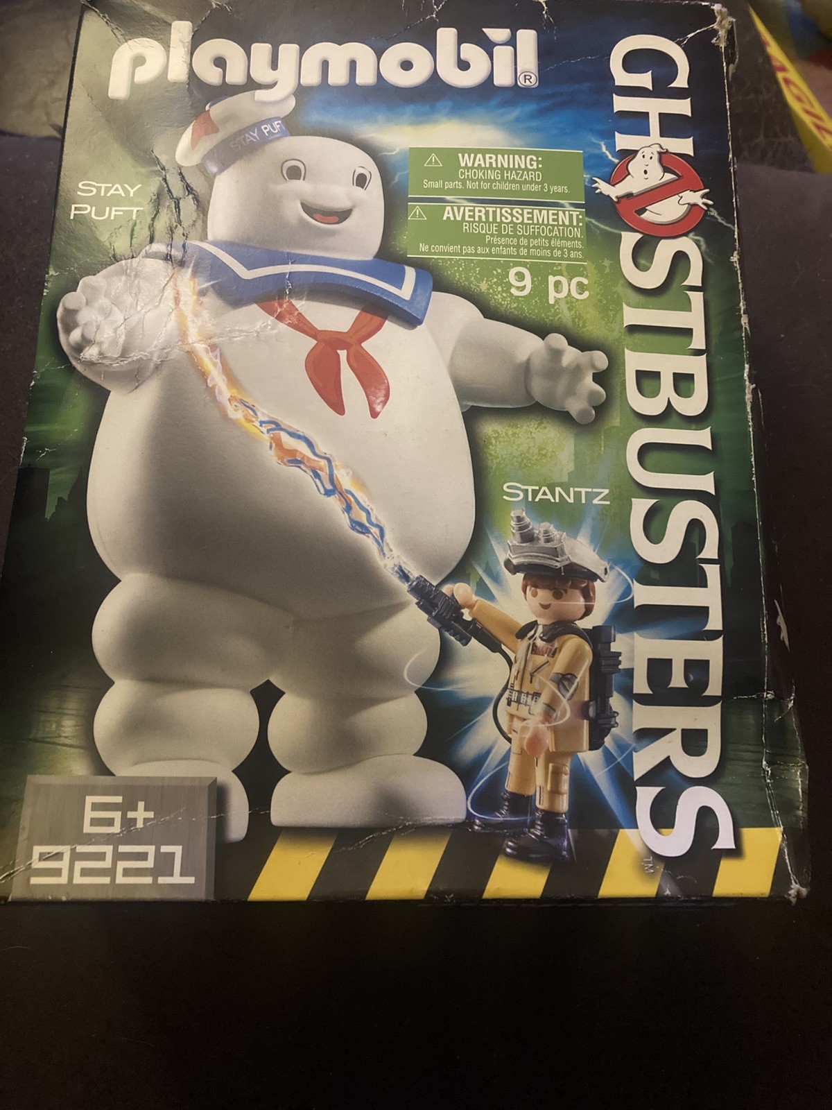 Playmobil 9221 Ghostbusters Stay Puft con playset Stantz con scatola