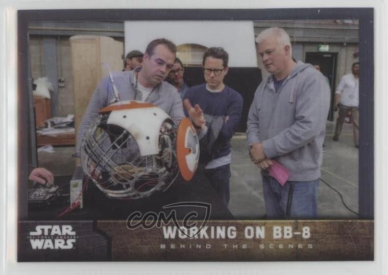 2016 Topps Star Wars: Il Risveglio della Forza Cromato Dietro le Quinte Funzionante su BB-8 0z5