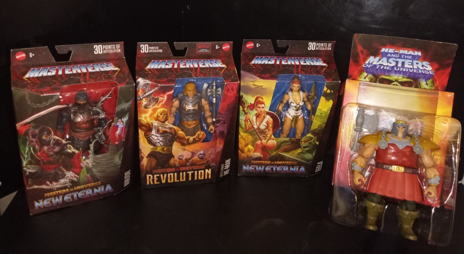 MOTU MASTERVERSE REVOLUTION BATTLE ARMOR HEMAN ETERNIA NINJOR 200X RAM MAN SET