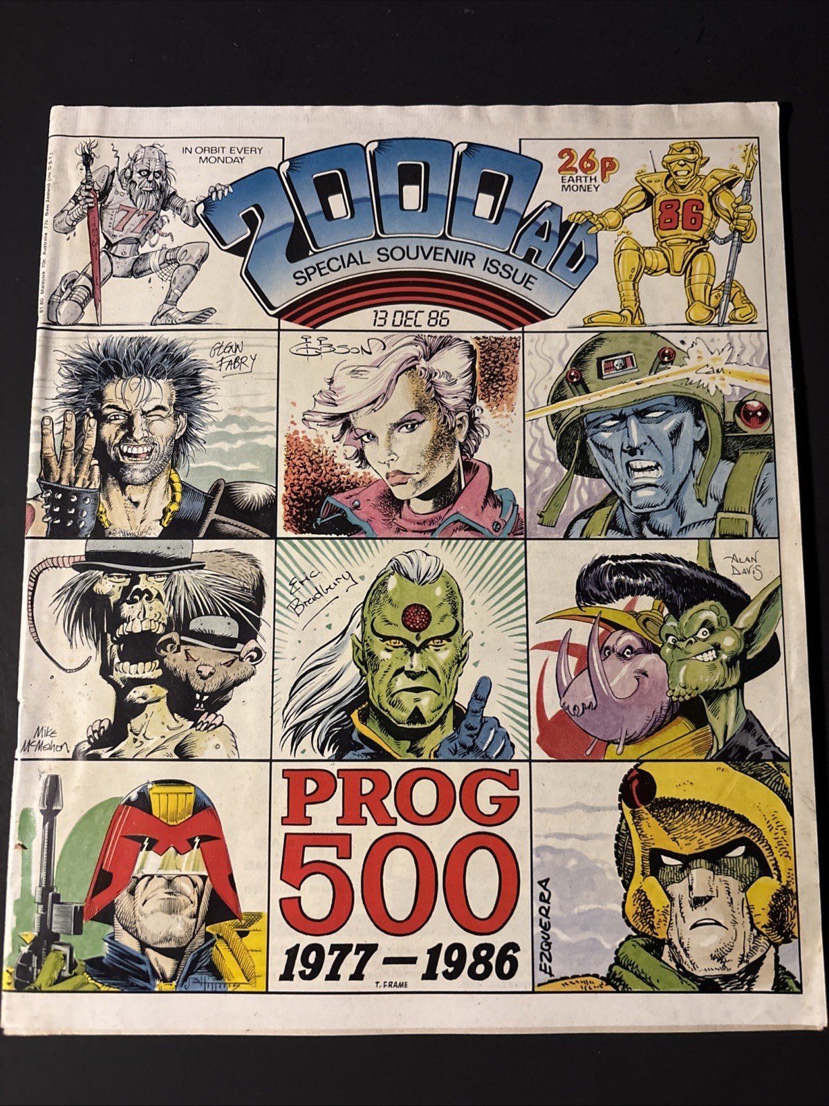 2000 AD Judge Dredd Prog 500 IPC MAGAZINE LTD. UK giornale fumetto JL