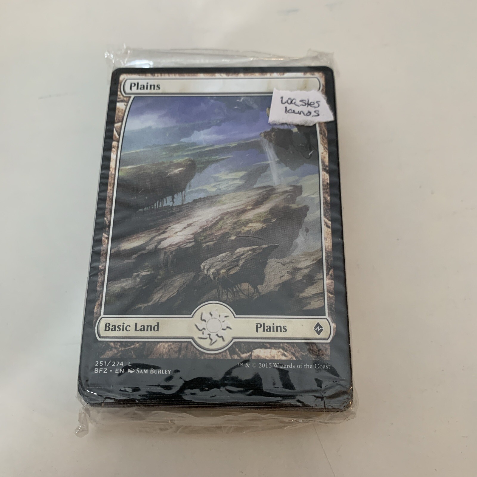 Mtg Battle for Zendikar/Oath of the Gatewatch Sealed Land Pack NR MT Wastes 