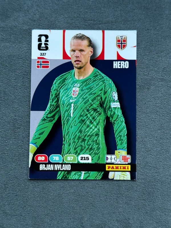 #337|Panini|FIFA World Cup|2026|Orjan Nyland |BASIC