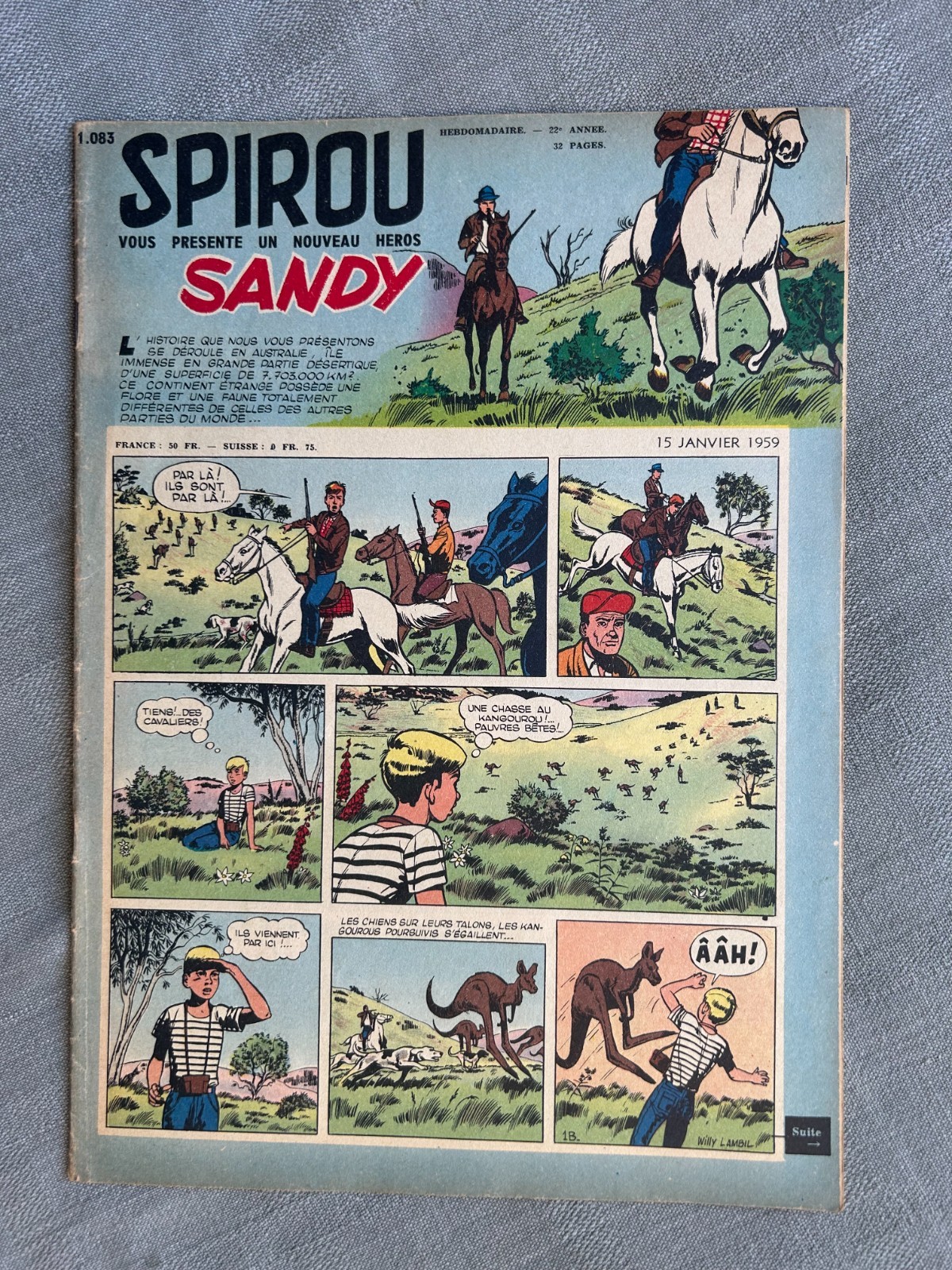 HEBDO SPIROU N°1083 1959 In Buone Condizioni