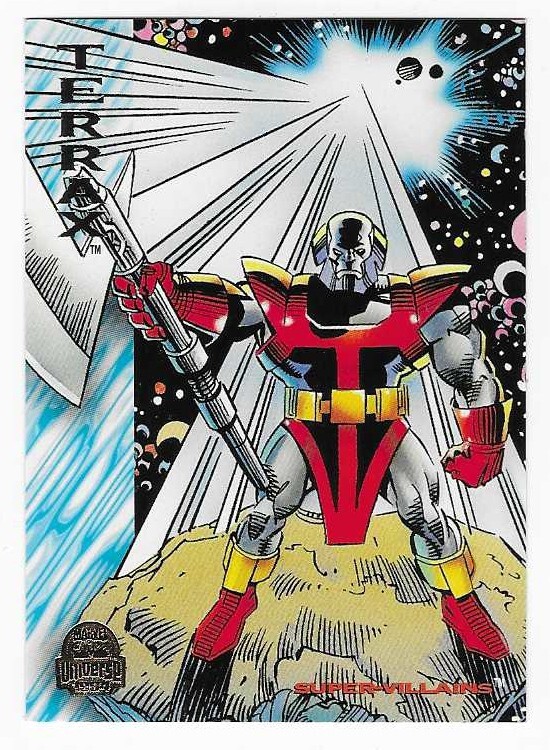 Carta Fleer Marvel Universe 1994 #156 Super Villians Terrax Tyros