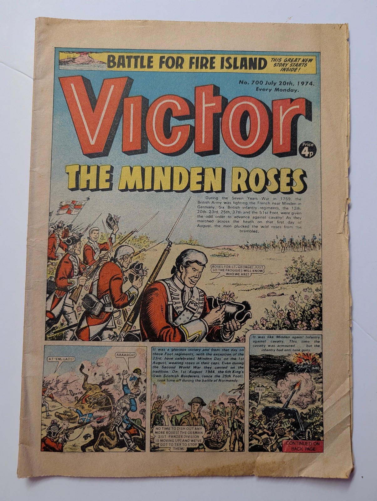 The Victor Comic, No 700, July 20th 1974.