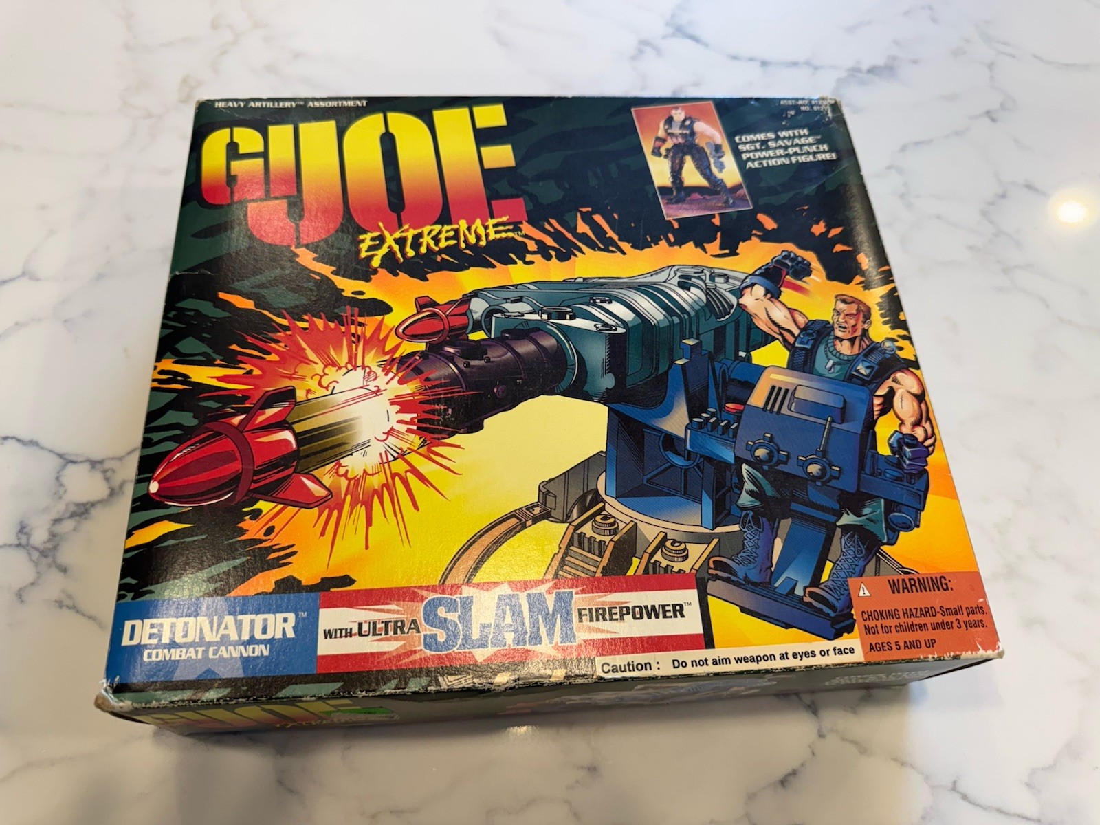Cannone da combattimento Hasbro GI JOE Extreme DETONATOR 1995 ~ sigillato in fabbrica