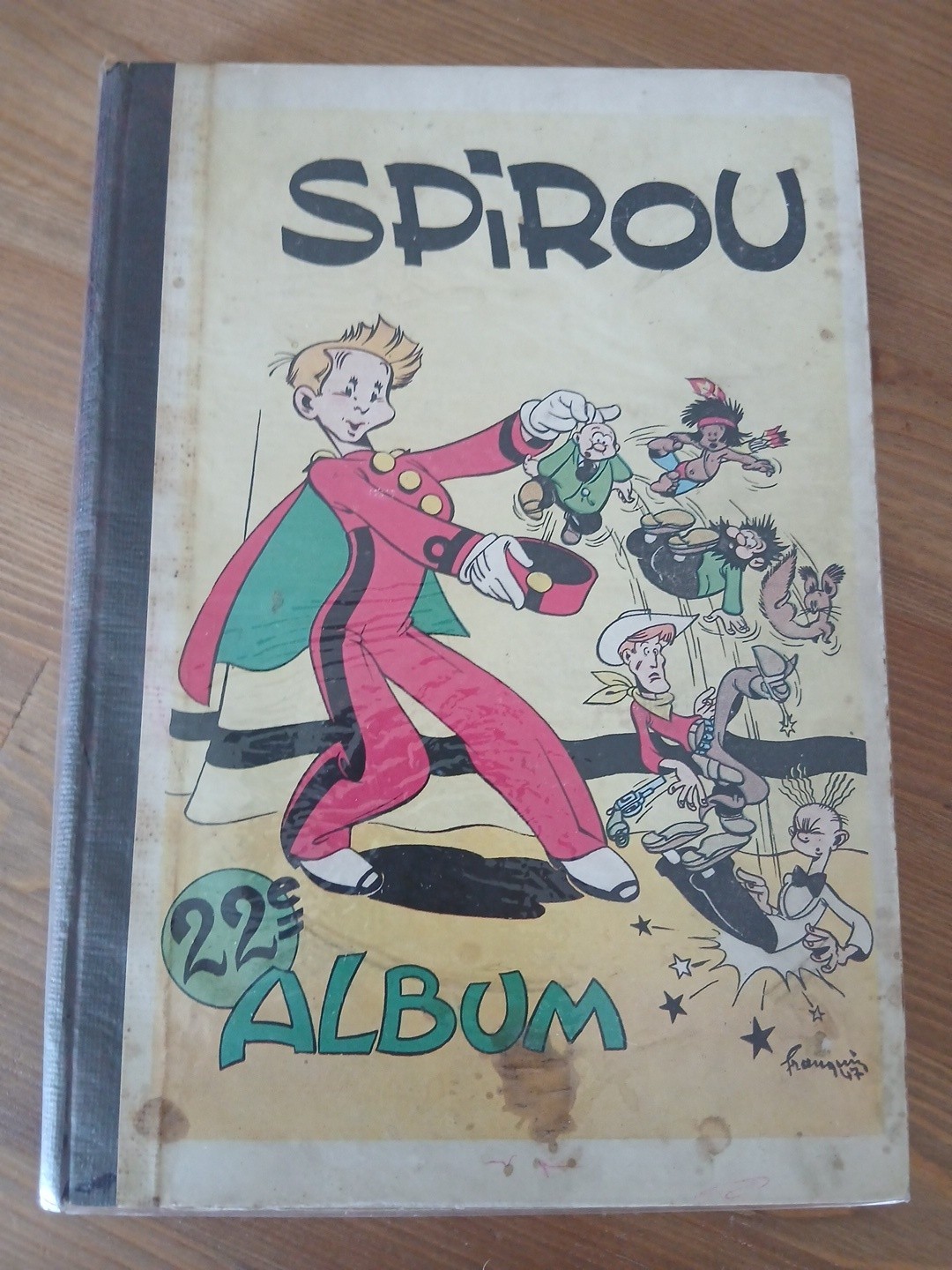 RELIURE SPIROU  ALBUM  N° 22  DE 1947   DU  N°472 AU N° 489