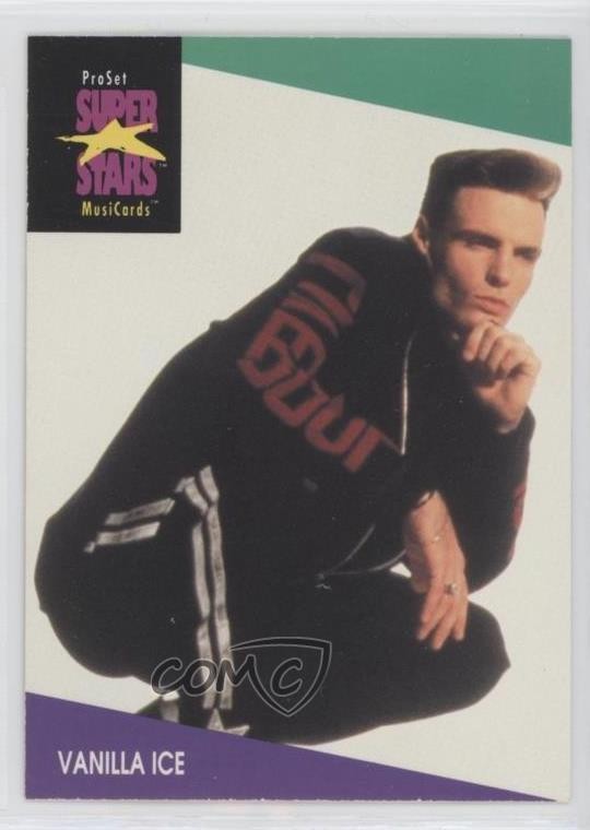 1991-92 Pro Set Super Stars MusiCards Vanilla Ice #143 0i7w