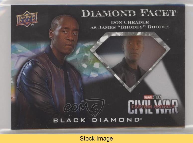 2021 Marvel Black Diamond Facet Rhodey Rhodes Don Cheadle War Machine READ 4et