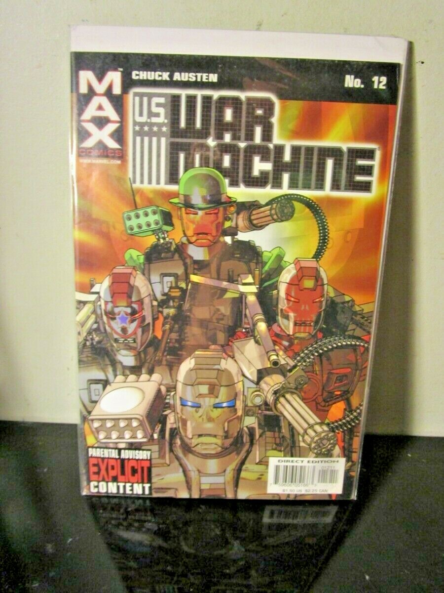 U.S. War Machine #12 Marvel Max Comics Iron Man contenuto esplicito 