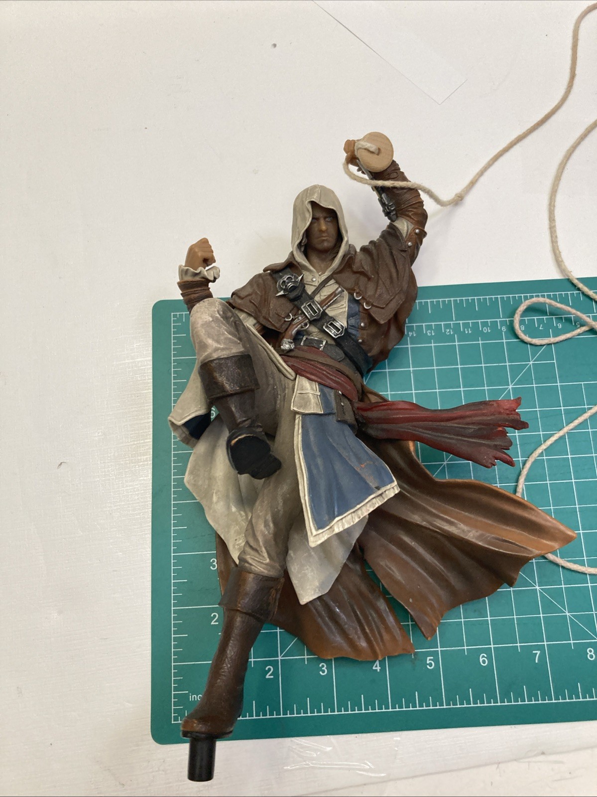 Asasin Creed Black Flag 11in Figure Missing Base Flag Parts Not Complete