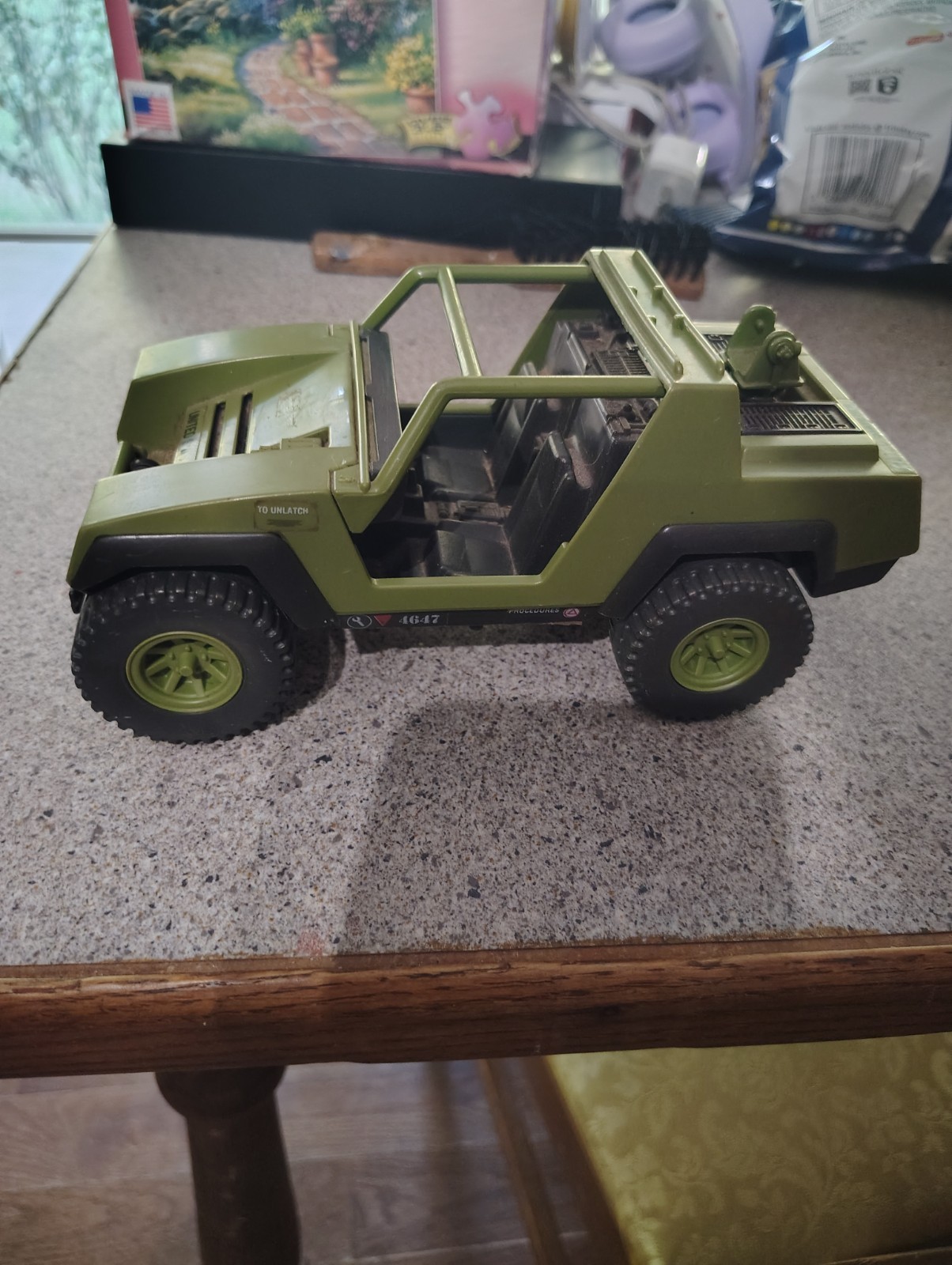 Veicolo Jeep VAMP Hasbro GI Joe 1982 vintage non completo