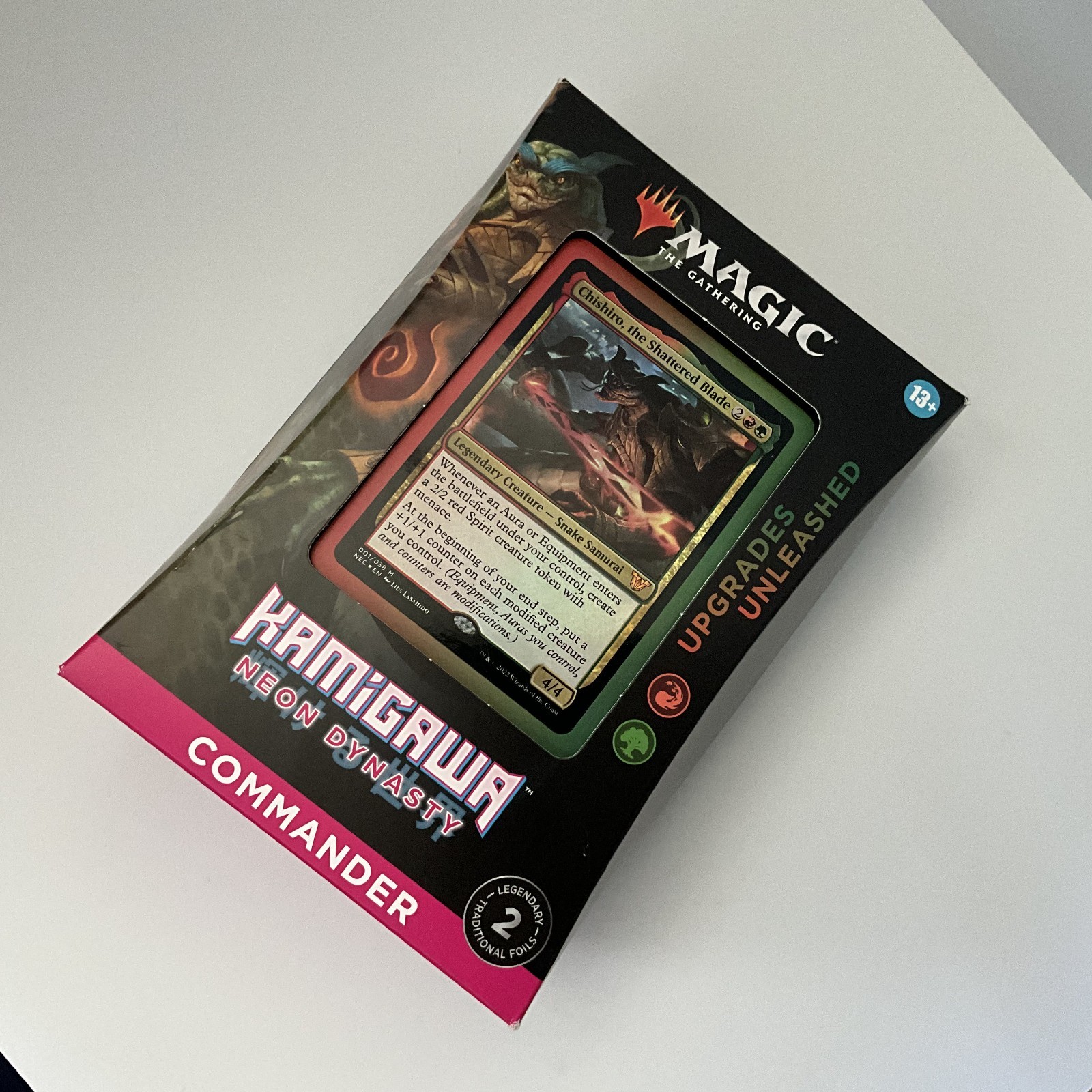 MTG Upgrades Unleashed Commander Deck Kamigawa Neon Dynasty *Nuovo, Sigillato*