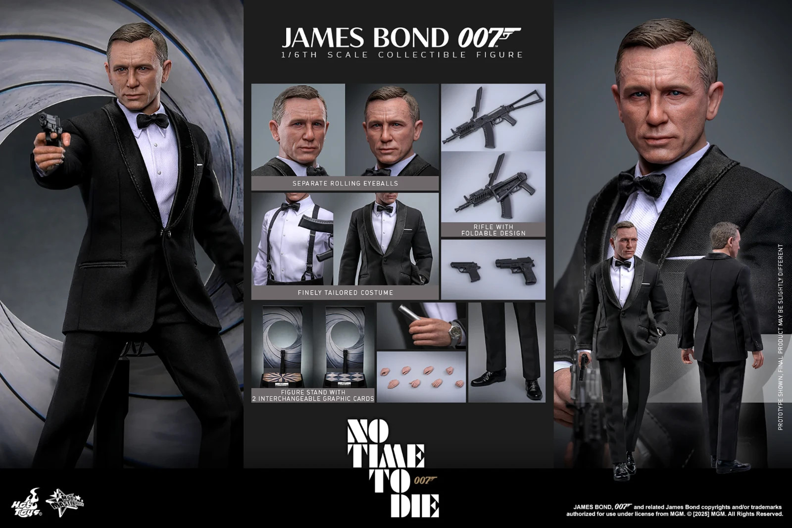 Hot Toys No Time To Die James Bond 007 James Bond Sixth Scale Figure MMS803