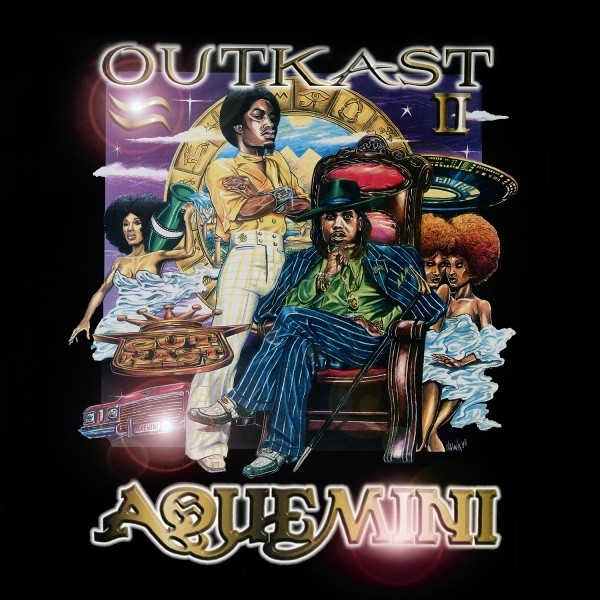 OUTKAST - AQUEMINI / SPECIAL EFFECT PINK JELLY BLOOM SPLATTER 2 VINYL LP NEU