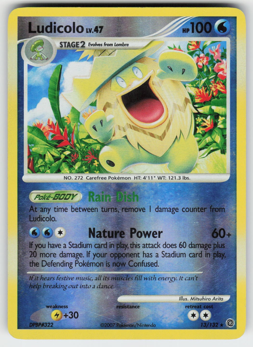 Ludicolo Reverse Holo Holo Rare Secret Wonders 13/132 NM