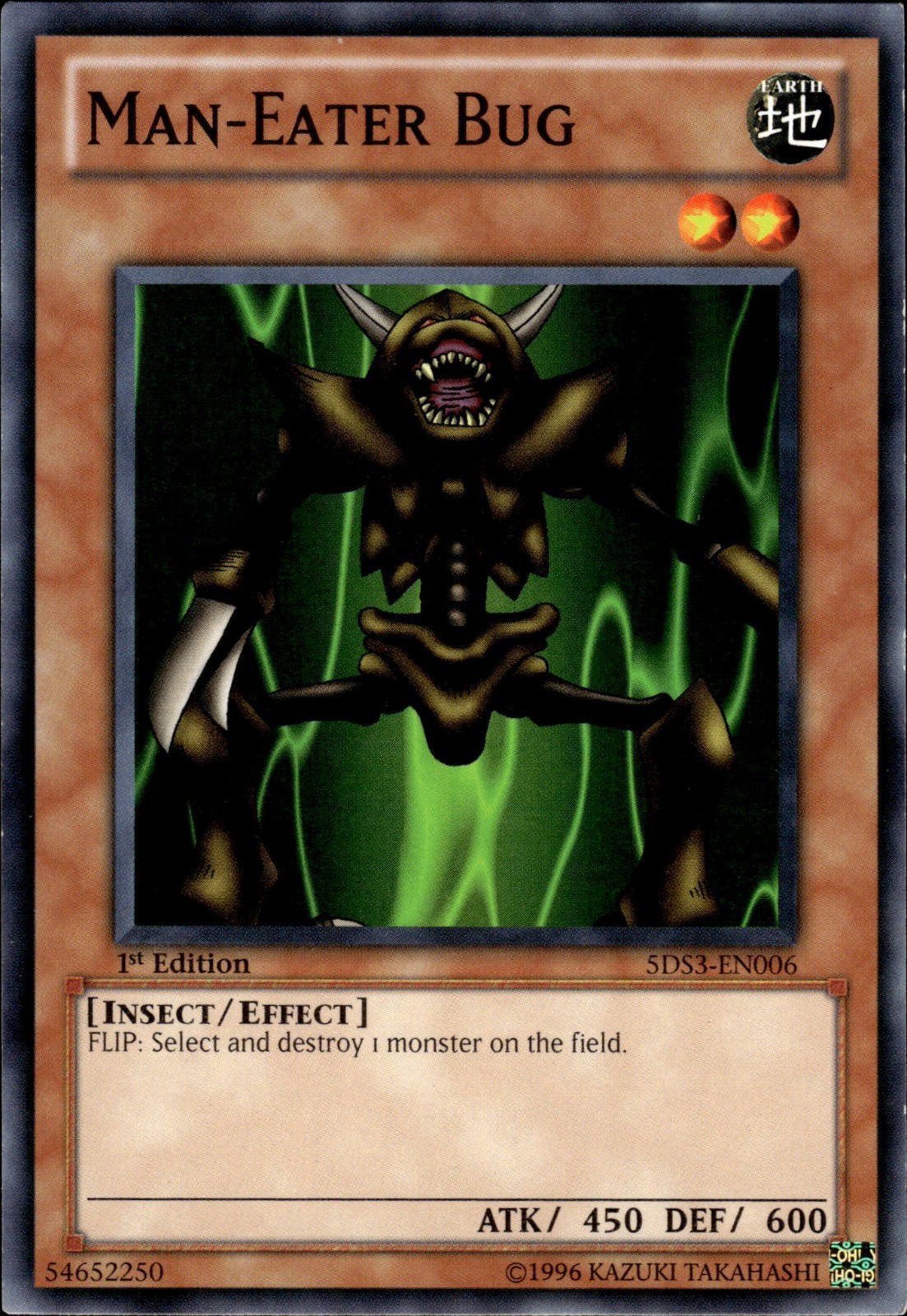 Man-Eater Bug - 1st Edition 5DS3-EN006 - LP - YuGiOh