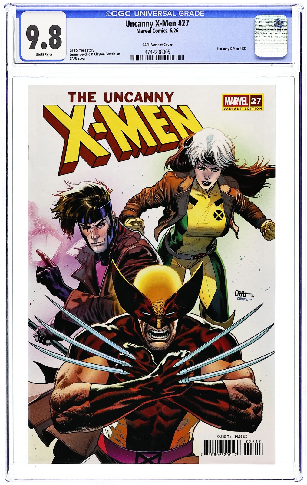 Uncanny X-Men #27G CGC 9.8 2026 4742298005