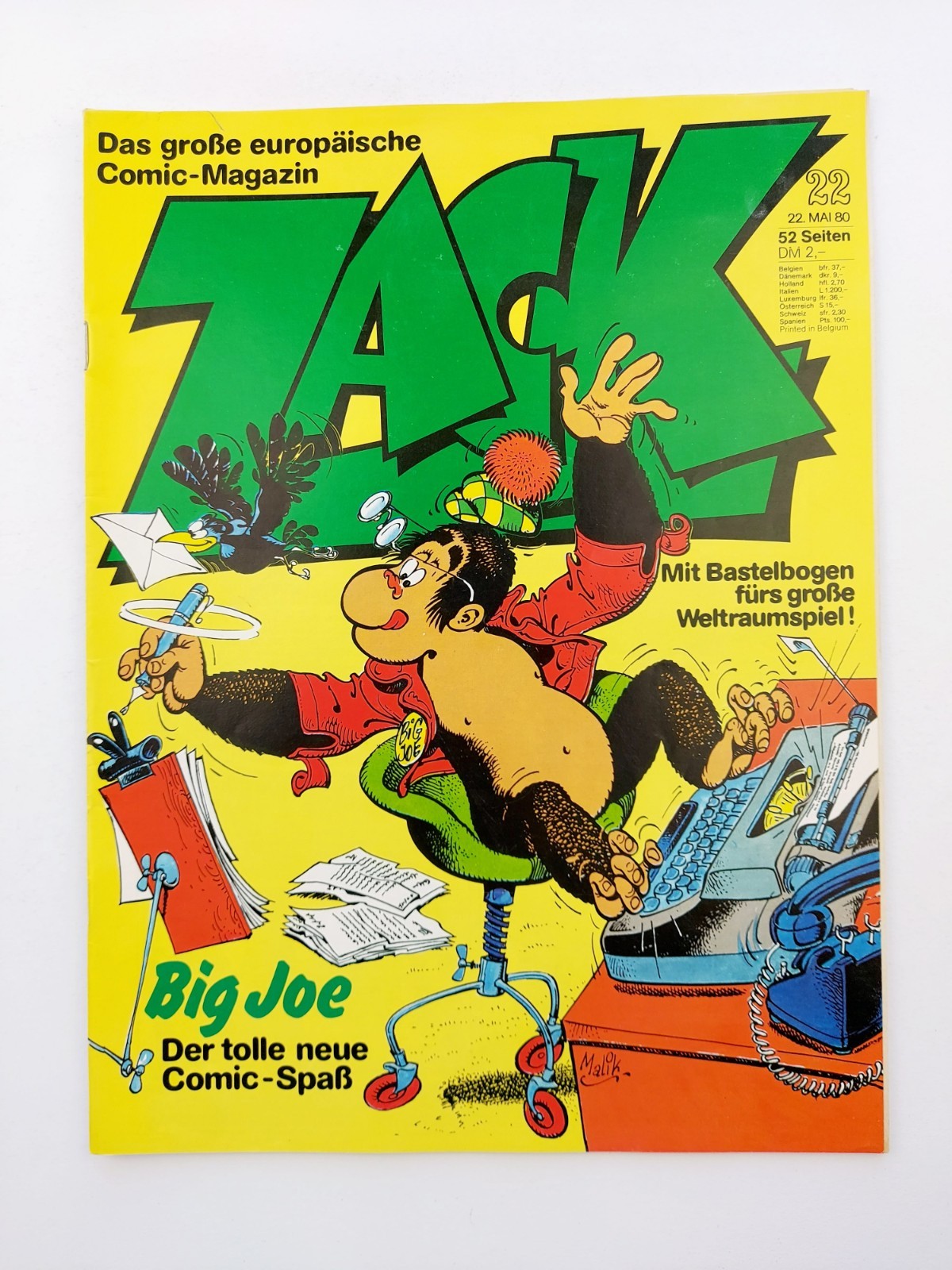 Corallo fumetto - Zack n.22 / 1980 con Olimpiadi e gioco spaziale ottime condizioni / Z1-