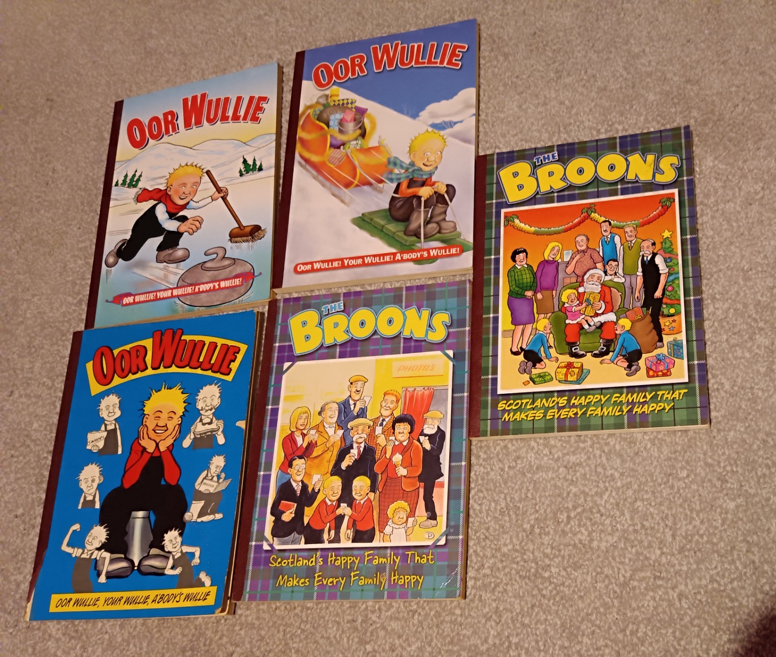 Job Lot 5 The Broons And Oor Wullie Books Unclipped