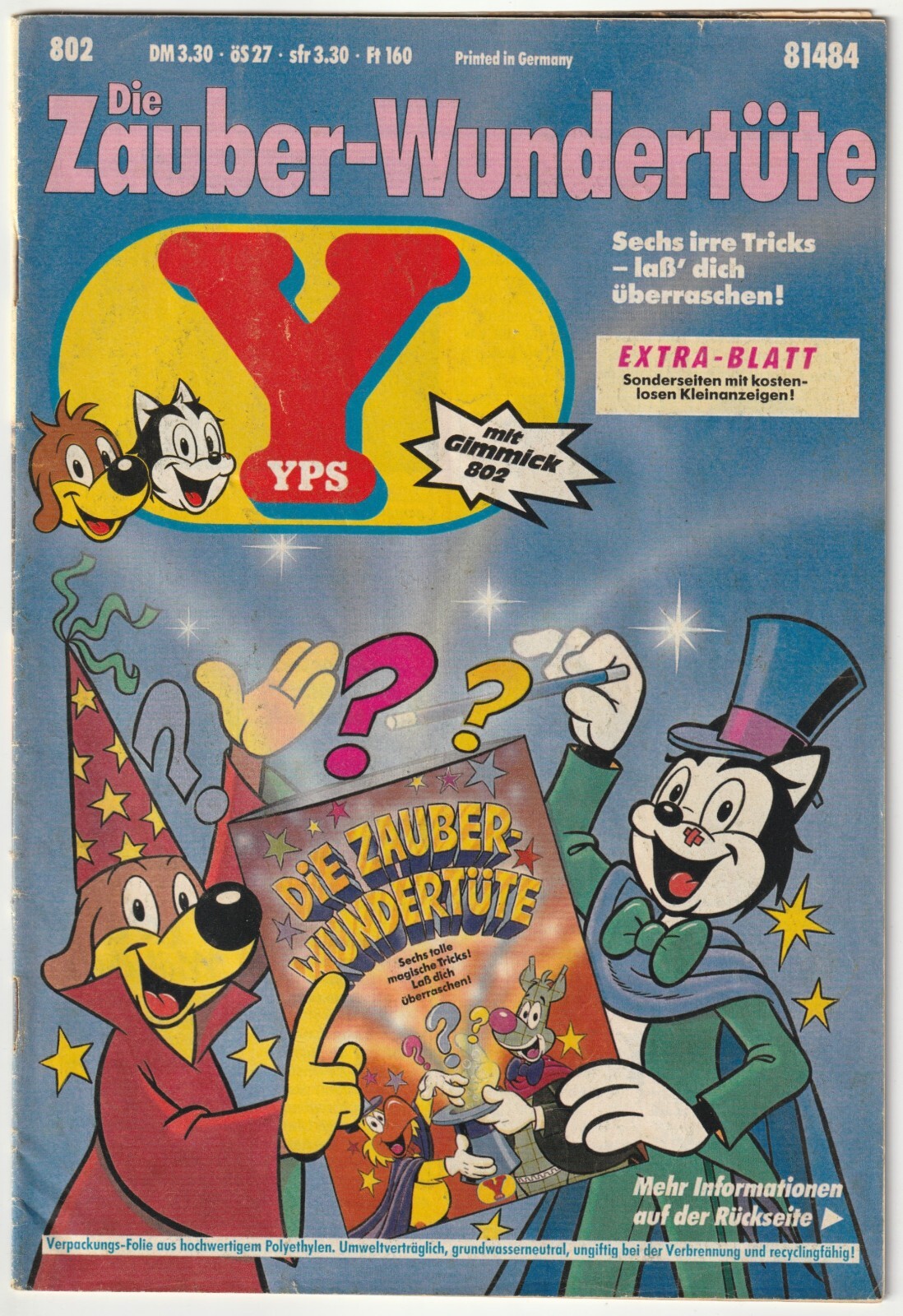 ✪ YPS #802 senza espediente, Gruner + anno 1991 COMICHEFT Z2