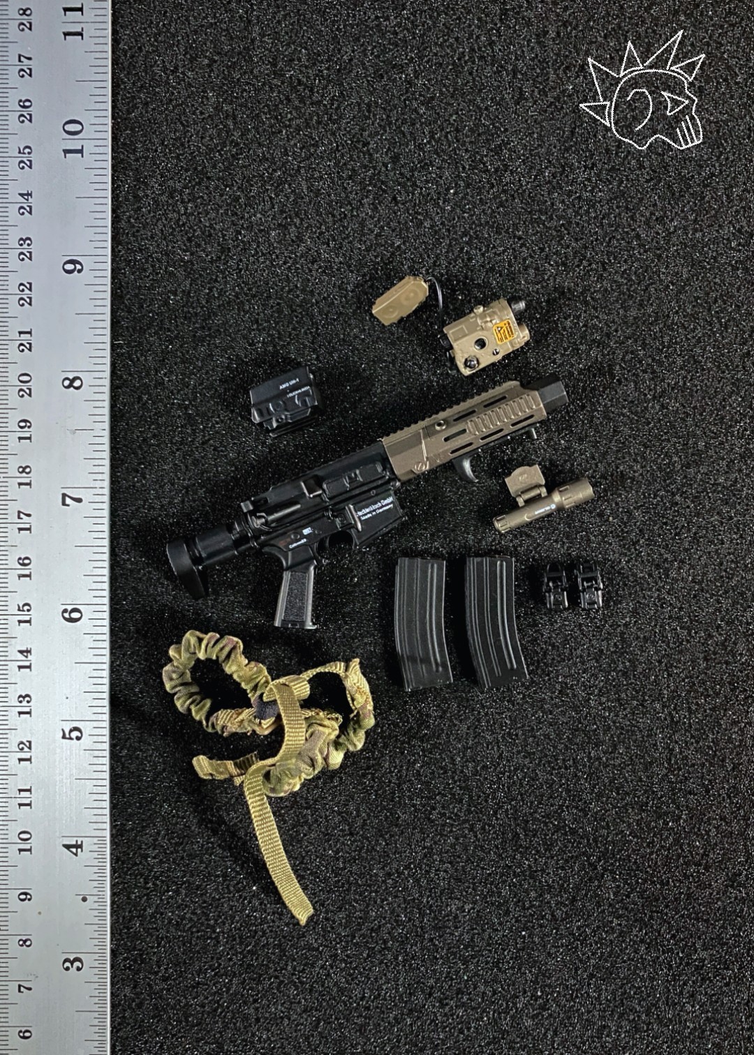 Scala 1/6 HK416c Set Fucile d'Assalto Accessorio Personalizzato Action Figure - M049