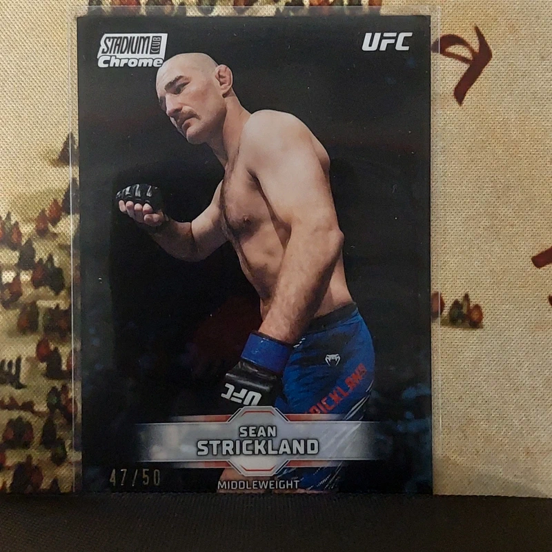 Sean Strickland /50 Topps StadiumClub