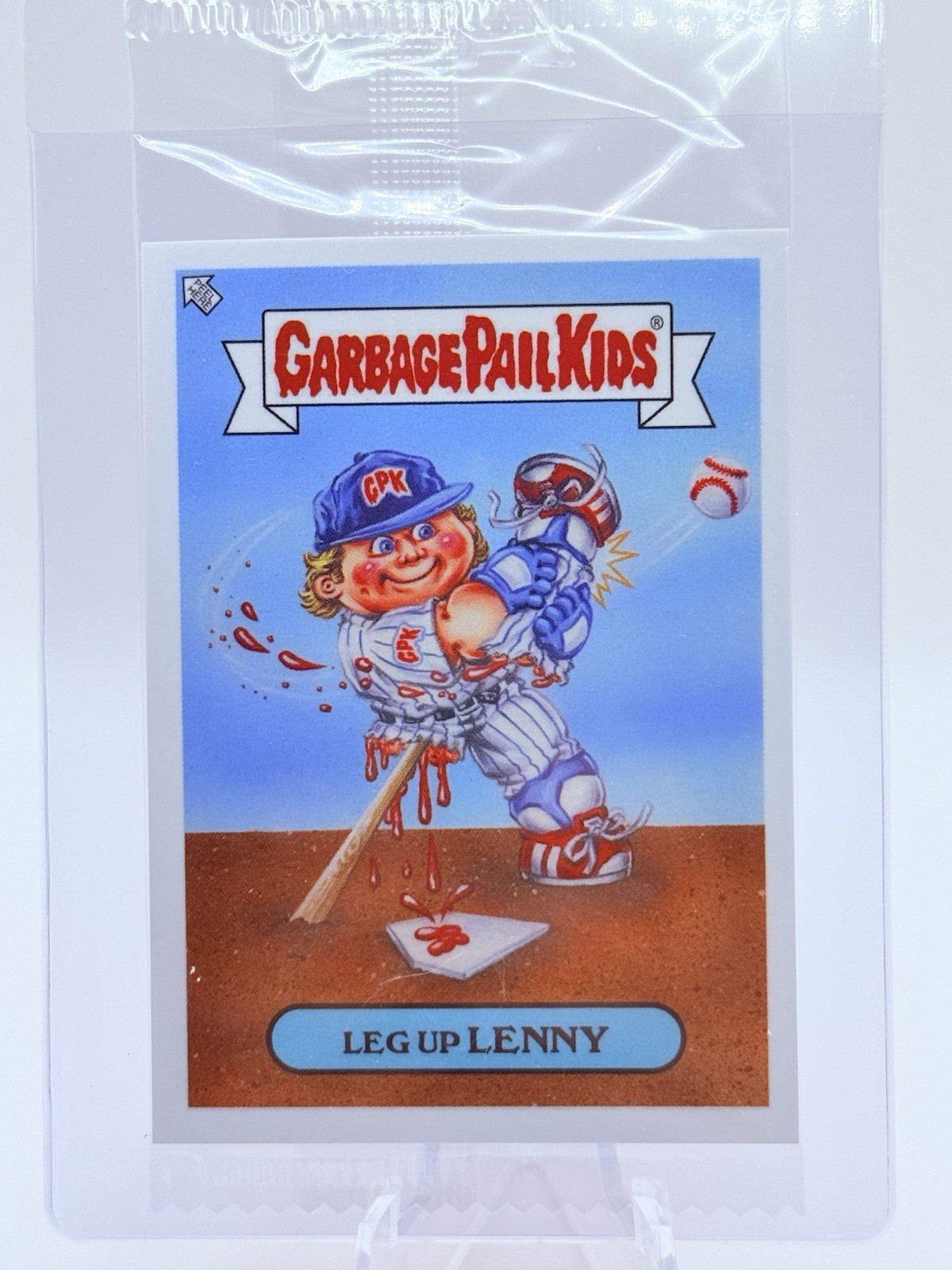 Garbage Pail Kids Promo Card PSA Magazine Esclusiva Leg Up Lenny SP Sigillata