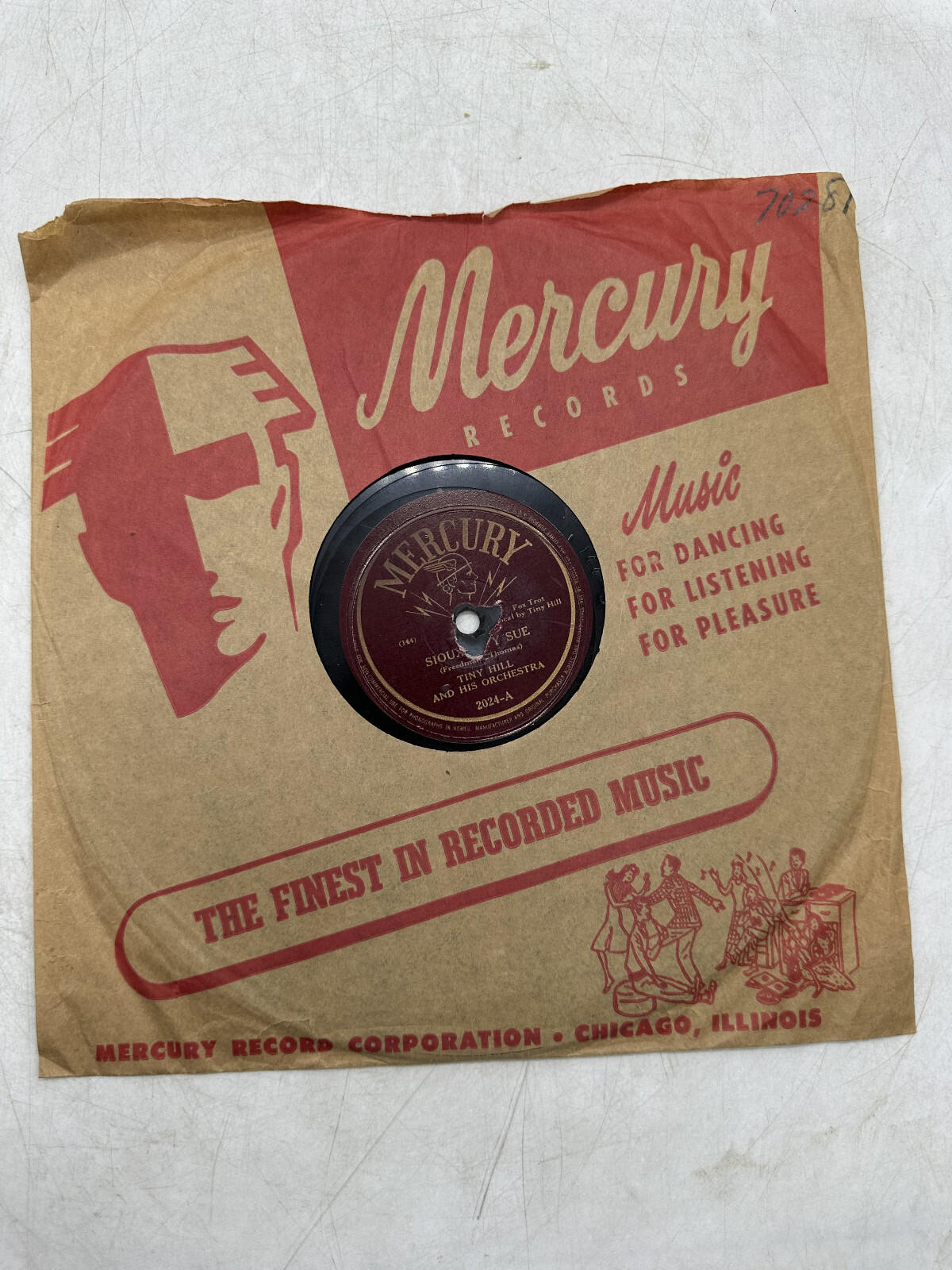 Tiny Hill Sioux City Sue / I'll Keep On Loving You Mercury 2024 VG