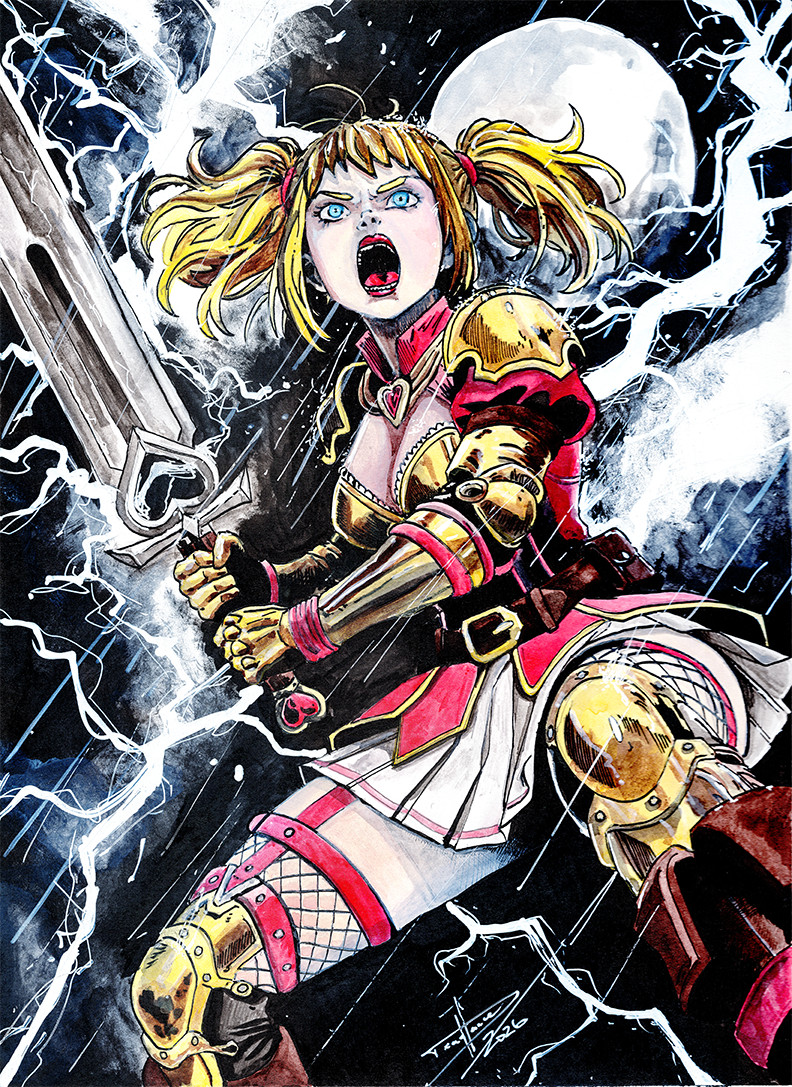 ACEO PRINT Mabel is Pissed Art Token Trading Card Deadlance